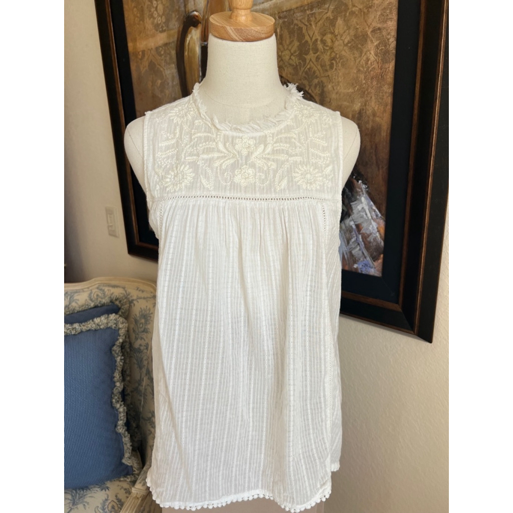 House of Harlow 1960 Cream Top Size L